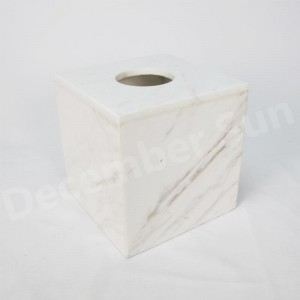 Κομψό και χαριτωμένο άσπρο μαρμάρινο αξεσουάρ μπάνιου