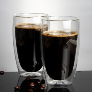 Alibaba ζεστό salwholesale υψηλής ποιότητας φθηνότερη τιμή θερμικής αντοχής κούπα γάλακτος διπλό τζάμι καφέ τοίχο με λαβή 200ml