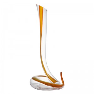 Sanzo Χονδρικό Χειροποίητο Γυαλί Κατασκευαστής Μοναδικό Γυάλινο Κόκκινο Κλασσικό Κρασί \/ Flagon 1200ml \/ 40oz 900031