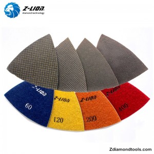 ZL-123ET τριγωνικά επιρράμματα με επικάλυψη από διαμάντι, για δάπεδα από σκυρόδεμα