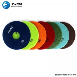 ZL-123D μαξιλάρια γυαλίσματος ξηρής ρητίνης για γρανίτη, μάρμαρο, τεχνητή πέτρα