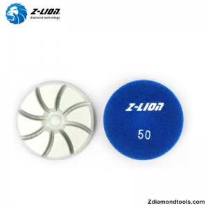 ZL-16KR 3 ίντσες μαξιλάρια γυαλίσματος δαπέδου με διαμάντια για σκυρόδεμα