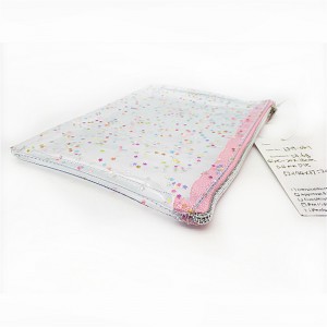 Γυαλιστικό σακουλάκι PVC με γυαλιστερή πλακέτα