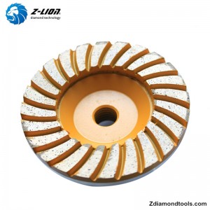 ZL-21 τροχήλατο ρολό 4 ιντσών για πέτρα, λείανση σκυροδέματος