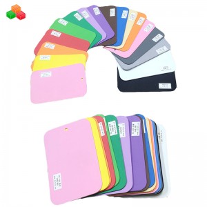 Ζεστό πώλησης υψηλής πυκνότητας πολύχρωμο 2 χιλιοστά 6 χιλιοστά 10 χιλιοστά παντόφλα μνήμης EVA φύλλο αφρού έθιμο μέγεθος φύλλα ασφ...