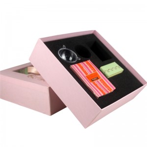 Elegance Tote Box Εμφανίζει πλήρες σετ τσαγιού δώρου με χέρι δώρου