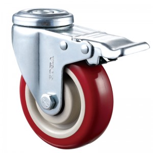 Medium Duty - Επιχρωμιωμένο περίβλημα με κόκκινο TPE τροχό