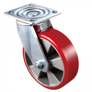 Heavy Duty - Επιχρωμιωμένο περίβλημα με κόκκινο τροχό TPE