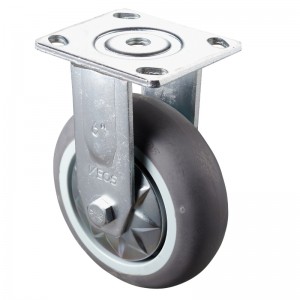 Heavy Duty - Επιχρωμιωμένο περίβλημα με γκρι TPE τροχό