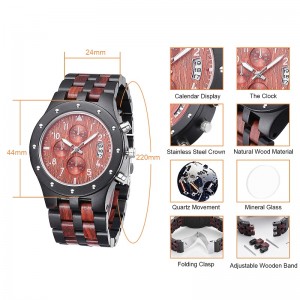 Ξύλο ρολόι Άνδρες Γυναίκες Αυτόματο ρολόι ρολογιών Ξύλινο ρολόι ρολό ρολό Relogio