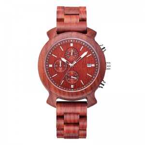 Κομψή κομψή μαύρη τσάντα ταξιδίου Mens Μαύρο δερμάτινο λουράκι δερμάτινη προσαρμοσμένη ρολόι ξύλο Band