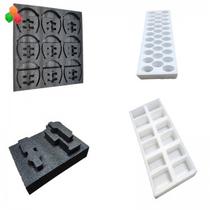 προσαρμοσμένο πακέτο κοπής καλουπιών epe εσωτερικός αφρός αδιάβροχο πολύχρωμο ένθετο αφρού epe για το υλικό συσκευασίας μπουκαλιώ...