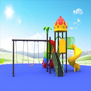 υπαίθρια στέγη στέγη σπίτι παιχνιδιού παιδική χαρά με παιδικό παιχνίδι swing slide για παιδιά