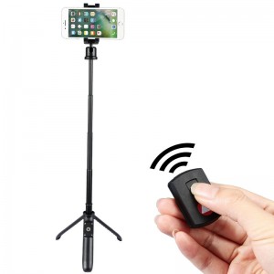 KINGJOY 5 τμήματα Mini Selfie Stick με πτυσσόμενο πόδι για αλλαγή σε τρίποδο με έλεγχο bluetooth