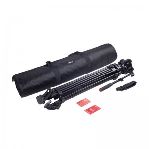 Επαγγελματικό τρίποδο βίντεο Kingjoy, σύστημα βαλβίδων βαρύ καθήκον VT-3500 με πανοραμική κεφαλή υγρού 360 βαθμών VT-3530