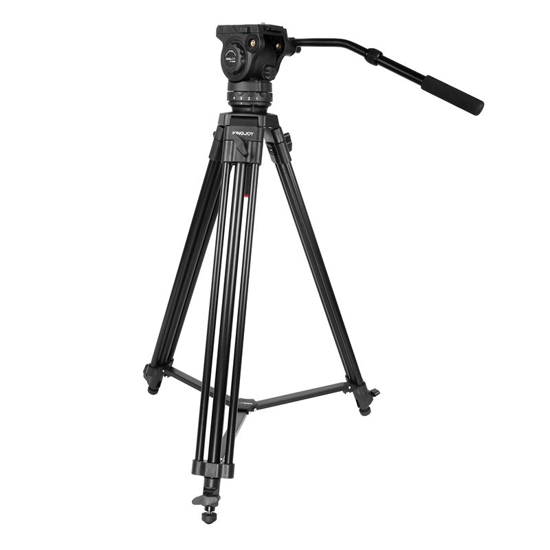 KINGJOY επαγγελματικός αντάπτορας βιντεοκάμερας VT-2100L με βαλβίδα απόσβεσης υγρών VT-3550 για βιντεοκάμερα