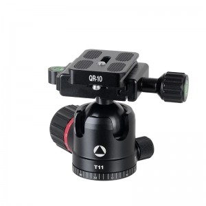 Kingjoy A62 Επαγγελματικό πτυσσόμενο τρίποδο αλουμινίου με κεφαλή μπάλας T11 χαμηλού προφίλ για φωτογραφική μηχανή