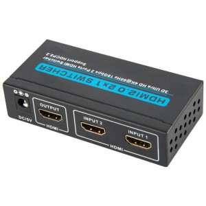 V2.0 HDMI 2x1 Switcher Υποστήριξη 3D Ultra HD 4Kx2K @ 60Hz HDCP2.2