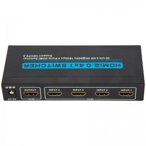 V2.0 Υποστήριξη Switcher 4x1 HDMI 3D HD 4Kx2K @ 60Hz HDCP2.2