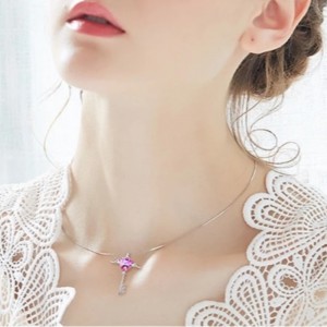 Ασημένια κολιέ κρεμαστό κόσμημα κολιέ καρδιά κολιέ ζαφείρι αμέθυστος κολιέ πολύτιμων λίθων για τις γυναίκες 925 ασήμι 925