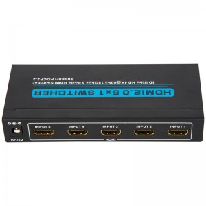 V2.0 Υποστήριξη Switcher HDMI 5x1 3D Ultra HD 4Kx2K @ 60Hz HDCP2.2