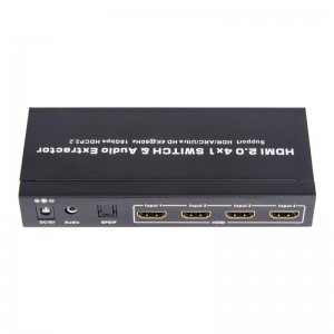 V2.0 Υποστήριξη HDMI 4x1 Switcher & Υποδοχή Ήχου Υποστήριξη ARC Ultra HD 4Kx2K @ 60Hz HDCP2.2 18Gbps
