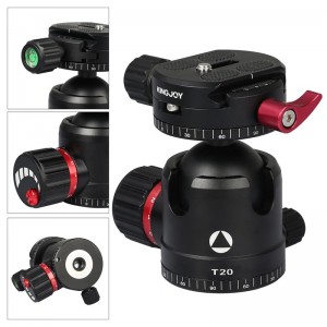 Kingjoy T20 Χαμηλή προφίλ μπάλες με πανοραμική πλάκα ταχείας αποδέσμευσης