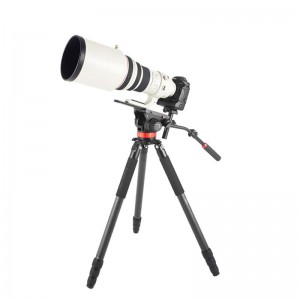 Kingjoy K6208 Heavey Duty οπτικών ινών άνθρακα και τρίποδο φωτογραφιών