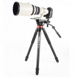 Kingjoy αλουμινένια βάση τρίποδα για ψηφιακή φωτογραφική μηχανή με κεφαλή ρευστού για φωτογραφία K5007