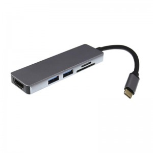 USB Τύπος C Σε HDMI + 2 x USB 3.0 + Κάρτα ανάγνωσης καρτών SD
