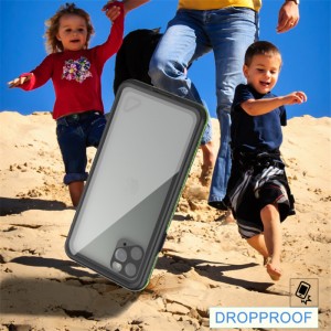 Iphone 11 αδιάβροχη θήκη με περσίδα ζωής με περβάζι life life iphone 11 αδιάβροχο (μωβ) με διάφανο οπίσθιο κάλυμμα