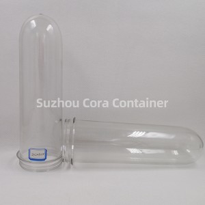 65mm 240g Μέγεθος λαιμού 72mm Plasitc Pet preform για λάδι νερού ποτών