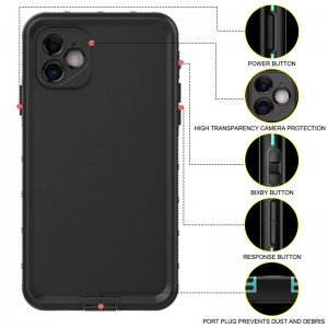 lifense phone case iphone 11 ο καλύτερος αδιάβροχος σάκος για το iphone 11 θήκη για το κινητό κολύμβησης ((μπλε) με συμπαγές χρώμα πίσω κάλυμμα