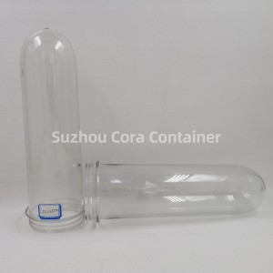 65 χιλιοστά 250 γραμμάρια Μέγεθος λαιμού 72 χιλιοστά πλαστικοποιημένο Pet preform για λάδι νερού ποτών