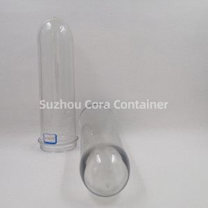 65mm 275g Μέγεθος λαιμού 72 mm Plasitc Pet preform για λάδι νερού ποτών