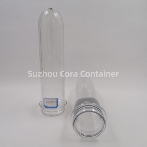 39mm 120g Μέγεθος λαιμού 46mm Plasitc Pet Preform για λάδι ποτού νερού