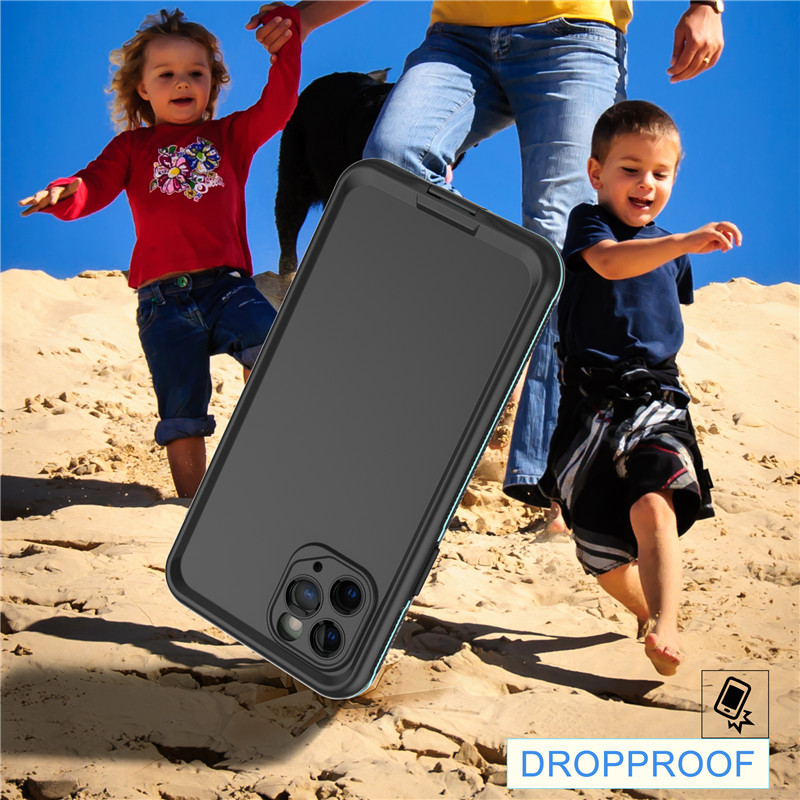 Αδιάβροχο αξεσουάρ για κινητά τηλέφωνα αδιάβροχη τσάντα για υποβρύχιο κινητό τηλέφωνο για iphone 11 pro (μπλε) με ανοιχτό πίσω κάλυμμα