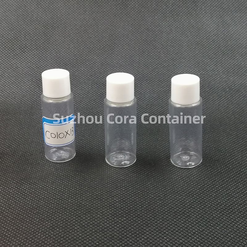 10ml Neck Size 13mm Pet Plastic Cosmetic Bottle with Screwing Cap