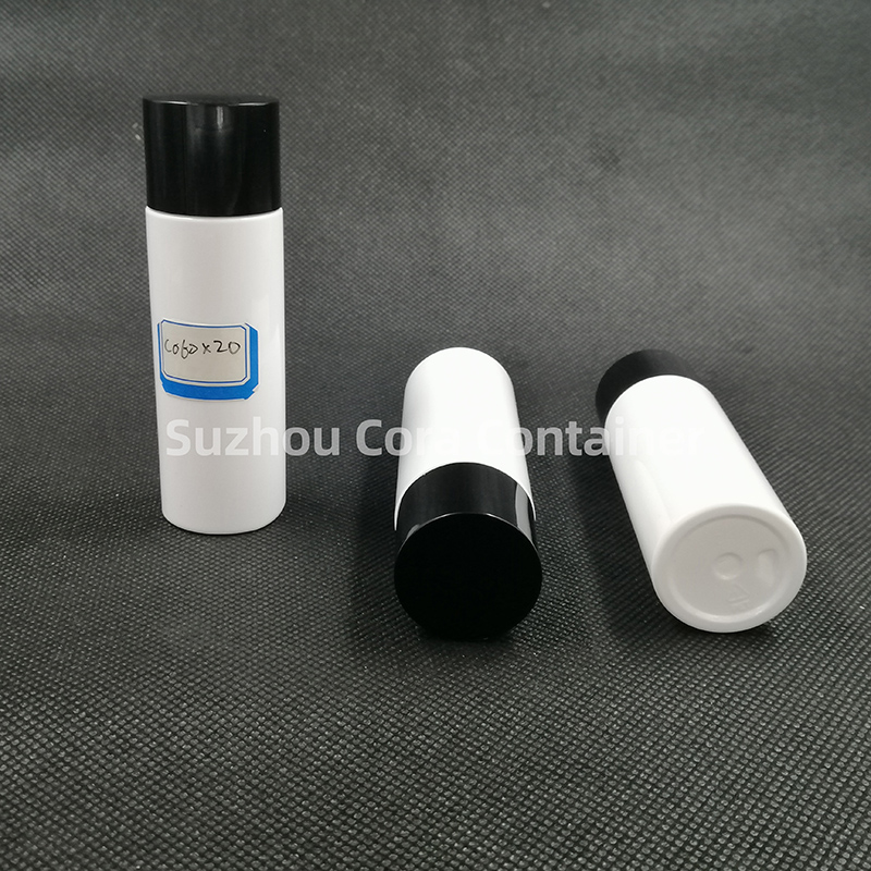 60ml Μέγεθος λαιμού 20mm Πλαστικός Πλαστικός Φιάλης με Καπέλο Screwing