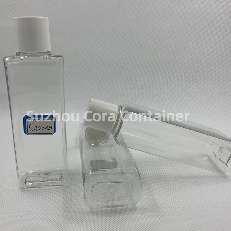 200ml Μέγεθος λαιμού 24mm Πλαστικός Πλαστικός Φιάλης με Καπέλο Screwing