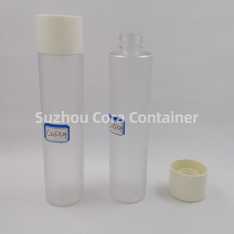 215ml Μέγεθος λαιμού 24mm Μέγεθος πετών Πλαστικός Πλαστικός Φιάλης με Καπέλο Screwing