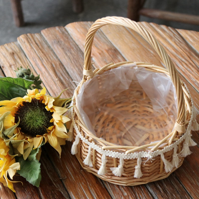 Χειροποίητο καλάθι αποθήκευσης