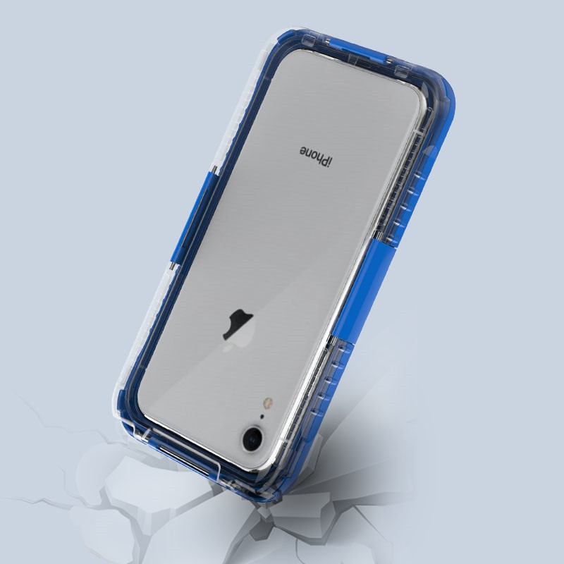 Αδιάβροχο πακέτο για iphone water shock shock proof καλύτερη αδιάβροχη θήκη για iphone XR (μπλε)