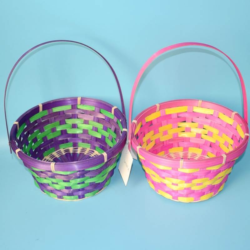 Χρωματισμένο πασχαλινό καλάθι με λαβή