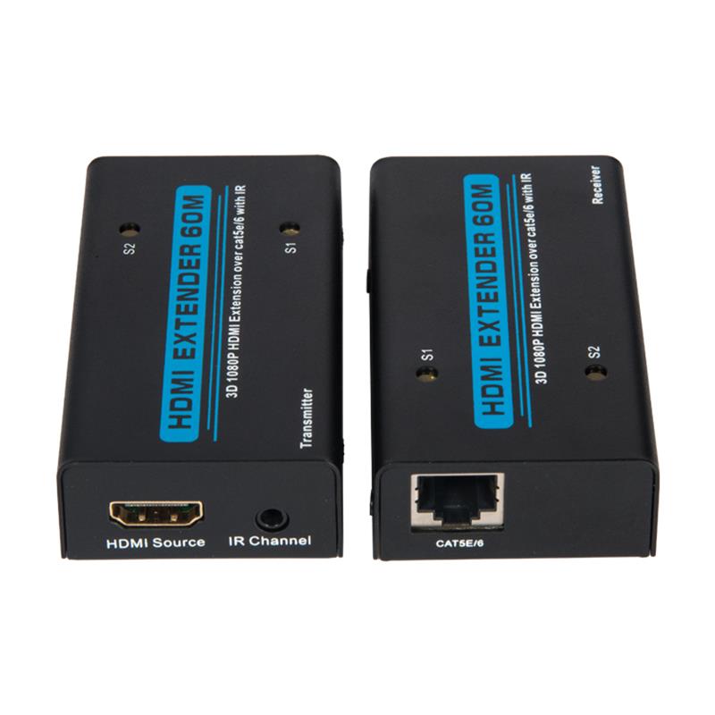 V1.3 Επέκταση HDMI 60m πάνω από ένα καλώδιο cat5e/6 με IR υποστήριξη πλήρους HD 1080P