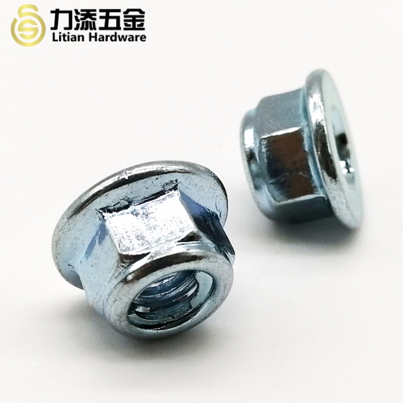 DIN980 GB6184 GB6185 Αυτοκόλλητο περικόχλιο από χαλύβδινο μεταλλικό φλάντζα από χάλυβα