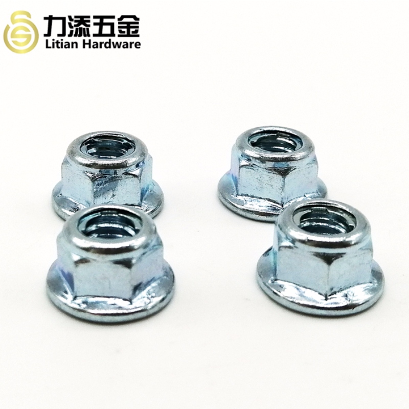 DIN980 GB6184 GB6185 Αυτοκόλλητο περικόχλιο από χαλύβδινο μεταλλικό φλάντζα από χάλυβα