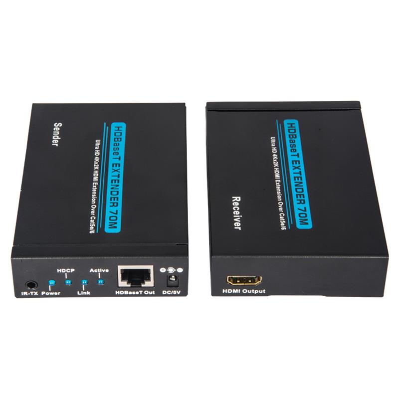 V1.4 4K HDBaest HDMI Extender 70m πάνω από το ενιαίο cat5e/6 καλωδιακό 35m@4Kx2K/30Hz,70m@1080P/60Hz