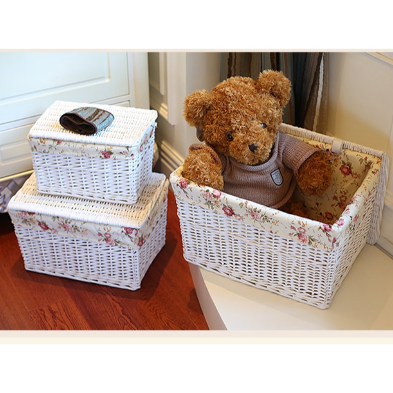 Χειροποίητο καλάθι αποθήκευσης για επιφάνεια εργασίας