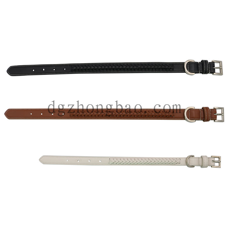 Πλεγμένο δέρμα περιλαίμιο για σκύλους